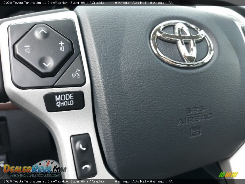2020 Toyota Tundra Limited CrewMax 4x4 Super White / Graphite Photo #8