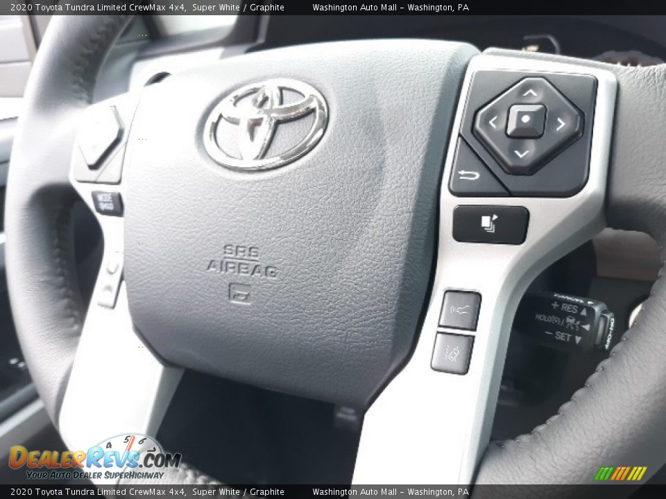 2020 Toyota Tundra Limited CrewMax 4x4 Super White / Graphite Photo #9