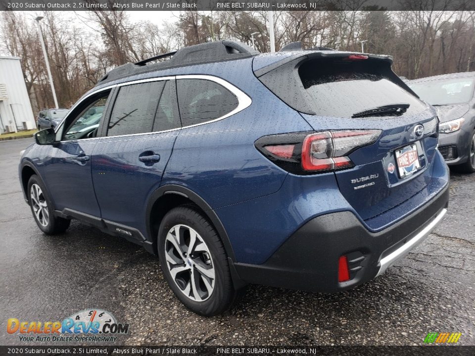 2020 Subaru Outback 2.5i Limited Abyss Blue Pearl / Slate Black Photo #4