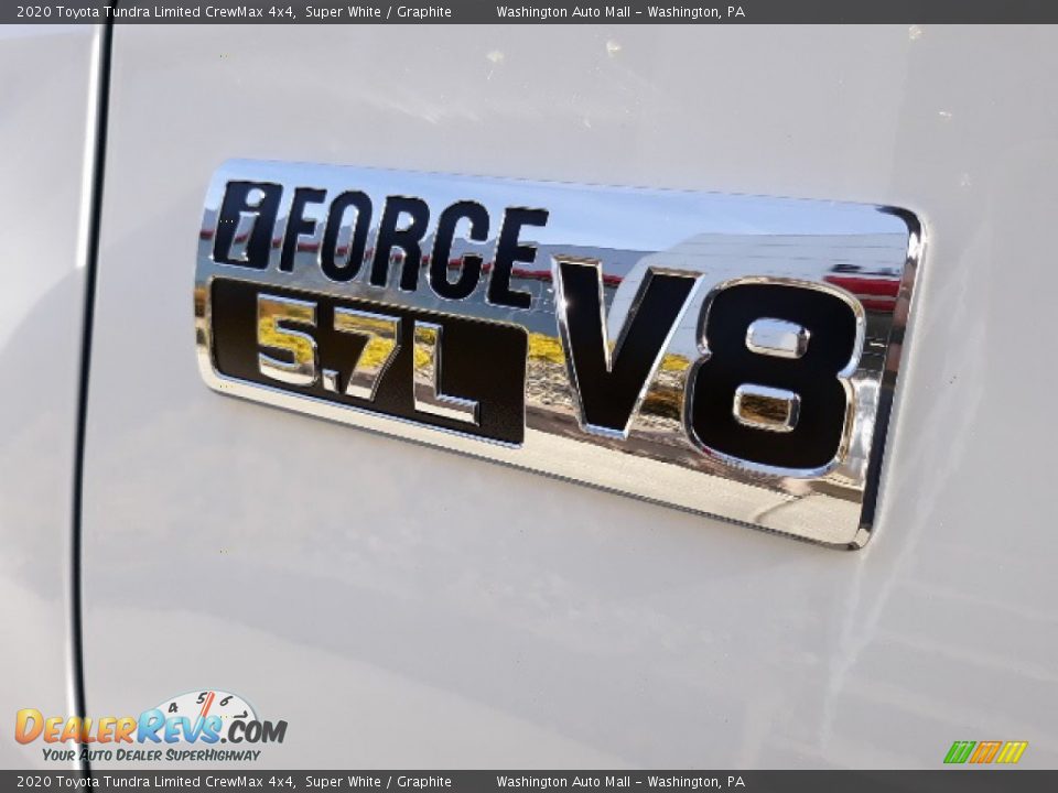 2020 Toyota Tundra Limited CrewMax 4x4 Super White / Graphite Photo #20