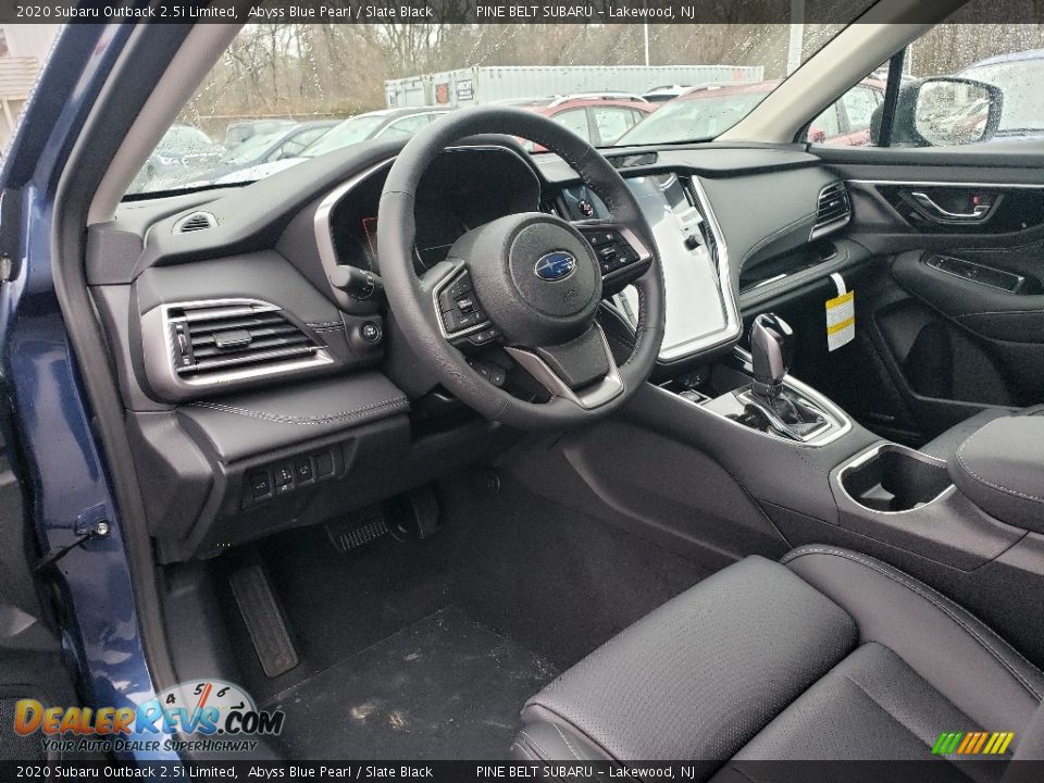Slate Black Interior - 2020 Subaru Outback 2.5i Limited Photo #7