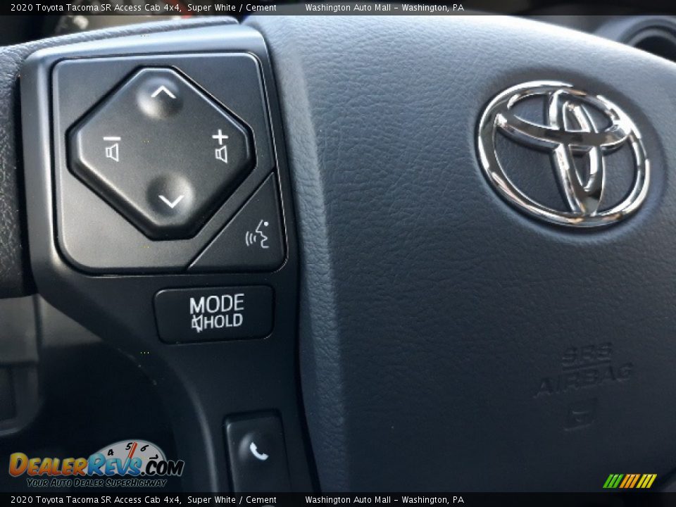 2020 Toyota Tacoma SR Access Cab 4x4 Super White / Cement Photo #6