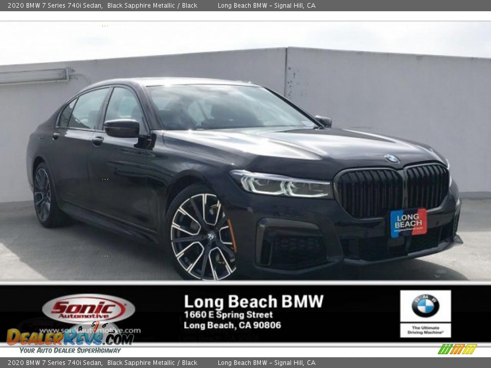 2020 BMW 7 Series 740i Sedan Black Sapphire Metallic / Black Photo #1