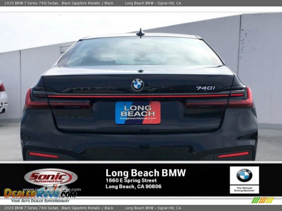 2020 BMW 7 Series 740i Sedan Black Sapphire Metallic / Black Photo #3