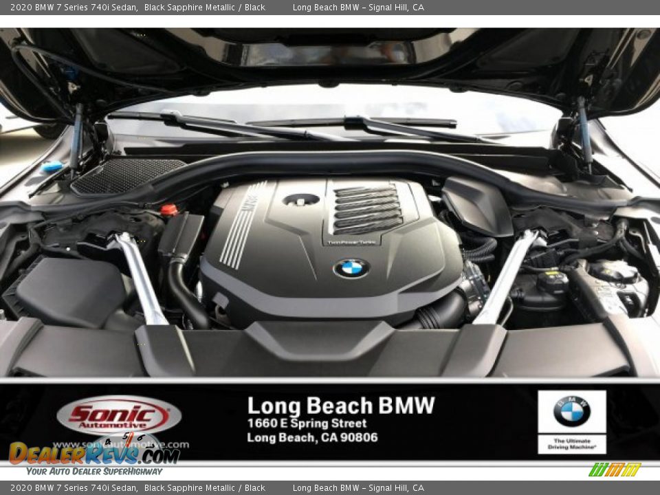 2020 BMW 7 Series 740i Sedan Black Sapphire Metallic / Black Photo #8