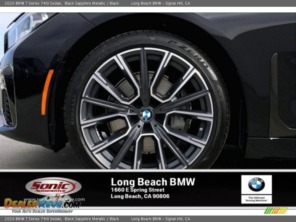 2020 BMW 7 Series 740i Sedan Black Sapphire Metallic / Black Photo #9