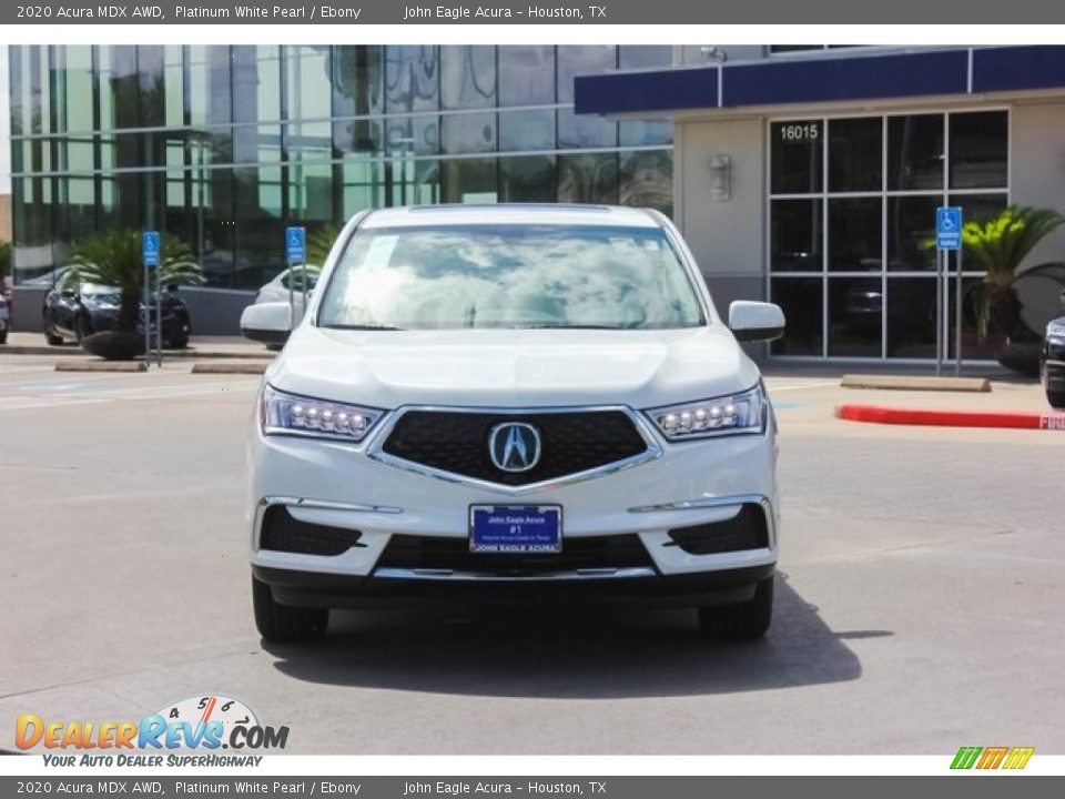 2020 Acura MDX AWD Platinum White Pearl / Ebony Photo #2