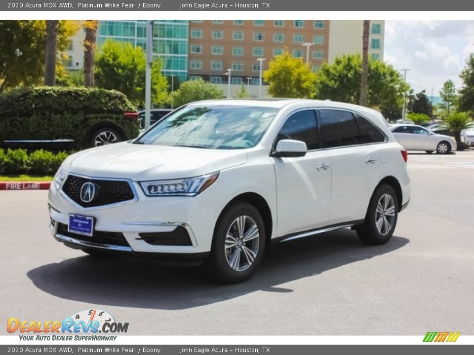 2020 Acura MDX AWD Platinum White Pearl / Ebony Photo #3