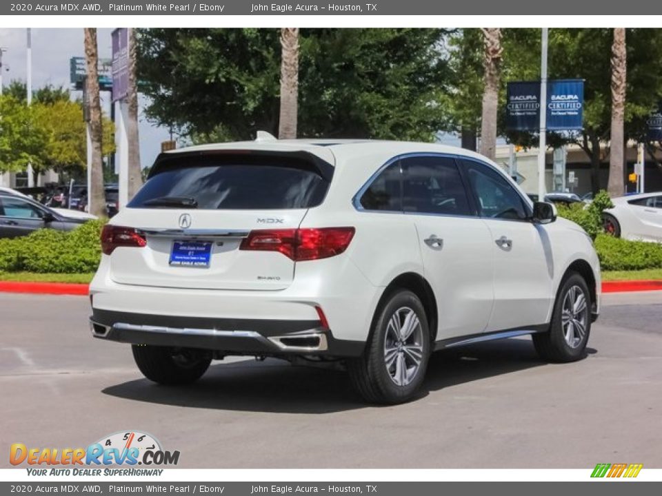 2020 Acura MDX AWD Platinum White Pearl / Ebony Photo #7