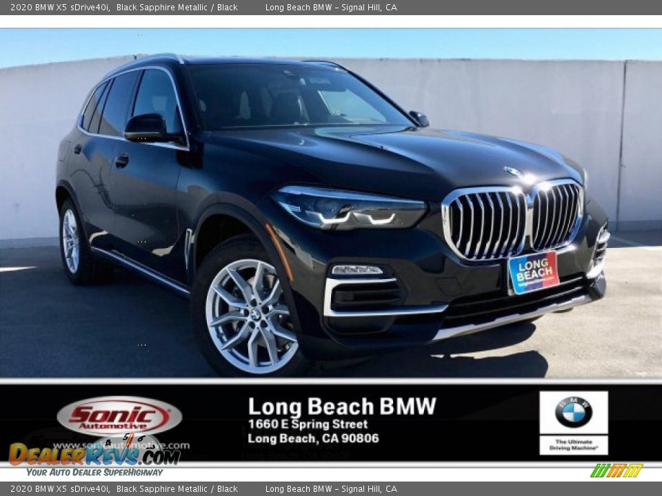 2020 BMW X5 sDrive40i Black Sapphire Metallic / Black Photo #1