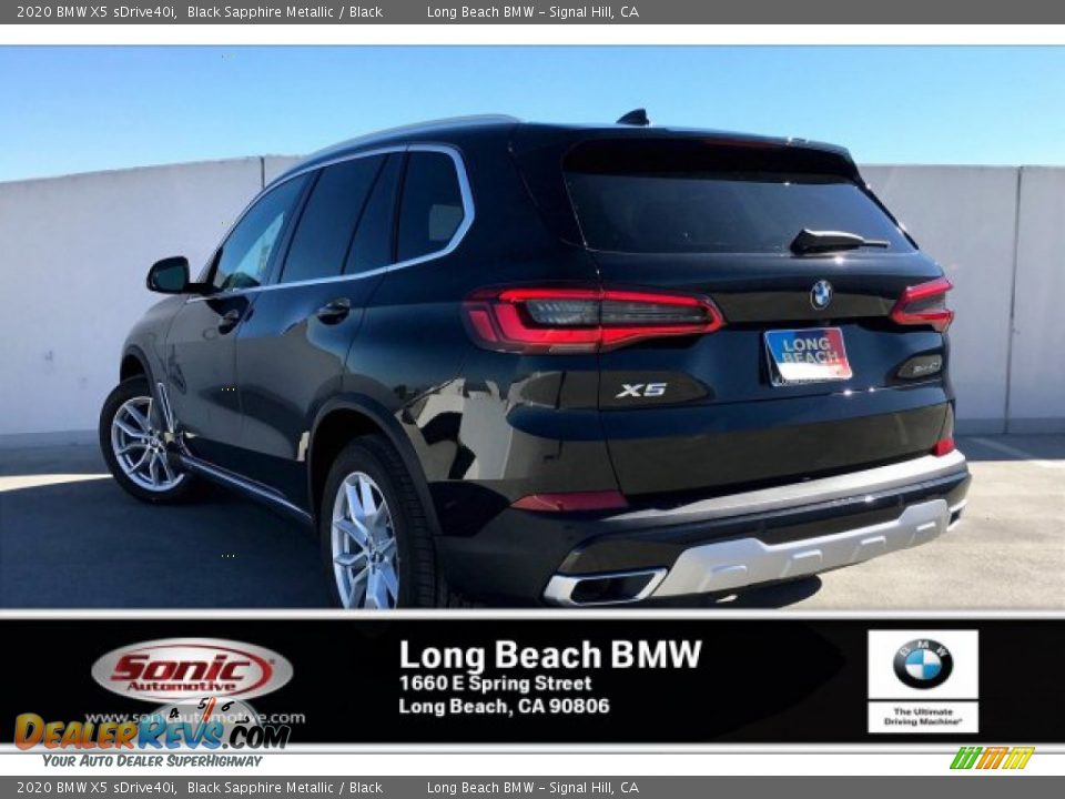 2020 BMW X5 sDrive40i Black Sapphire Metallic / Black Photo #2