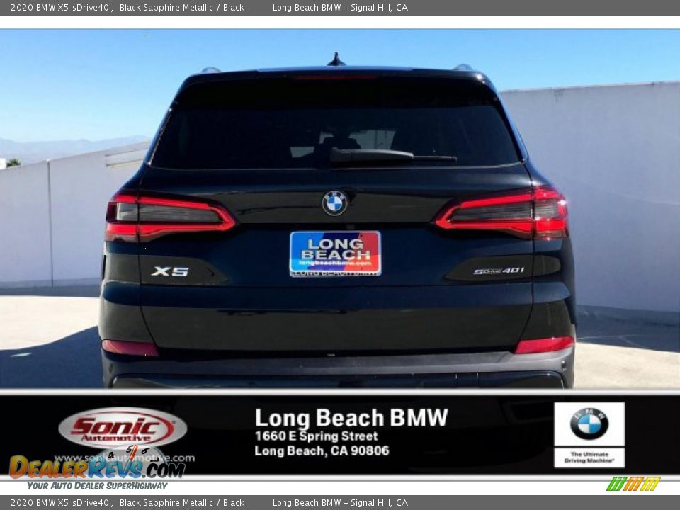 2020 BMW X5 sDrive40i Black Sapphire Metallic / Black Photo #3