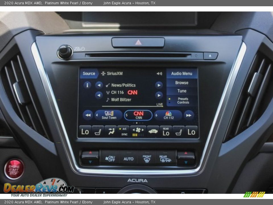 2020 Acura MDX AWD Platinum White Pearl / Ebony Photo #31