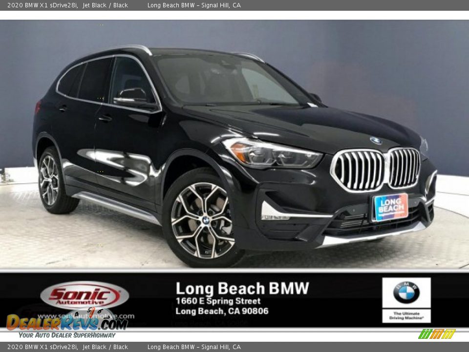 2020 BMW X1 sDrive28i Jet Black / Black Photo #1