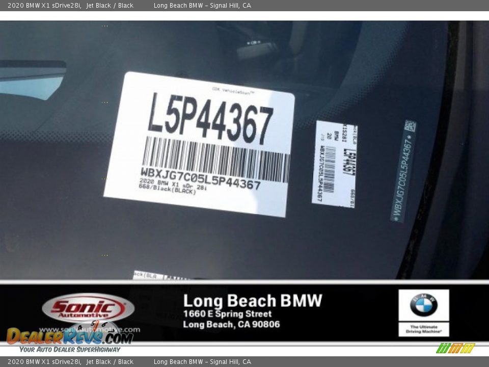 2020 BMW X1 sDrive28i Jet Black / Black Photo #11