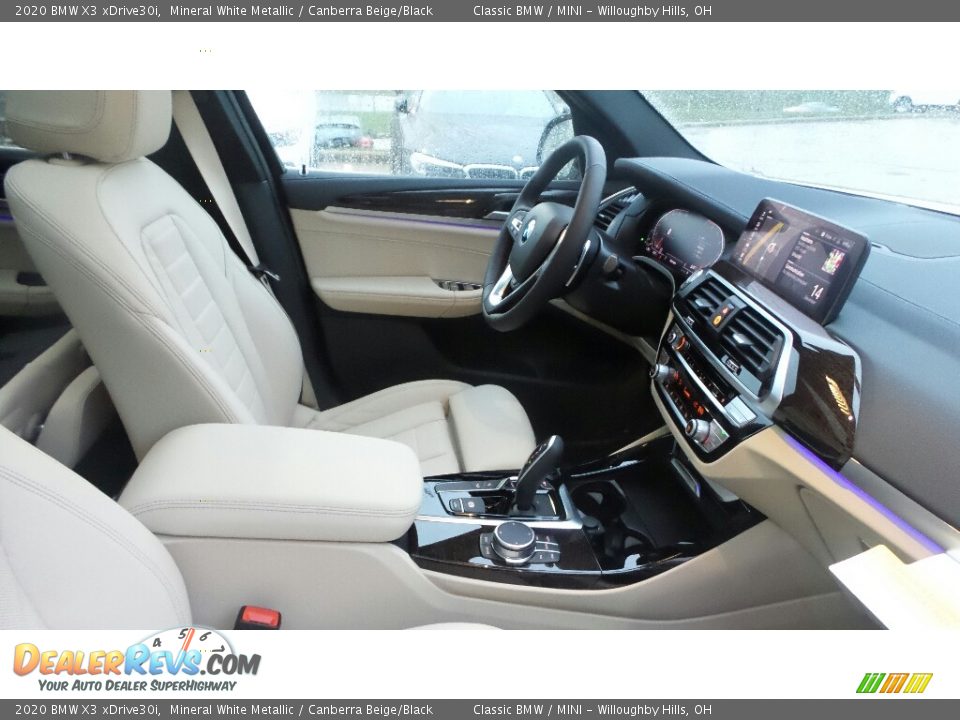 2020 BMW X3 xDrive30i Mineral White Metallic / Canberra Beige/Black Photo #3