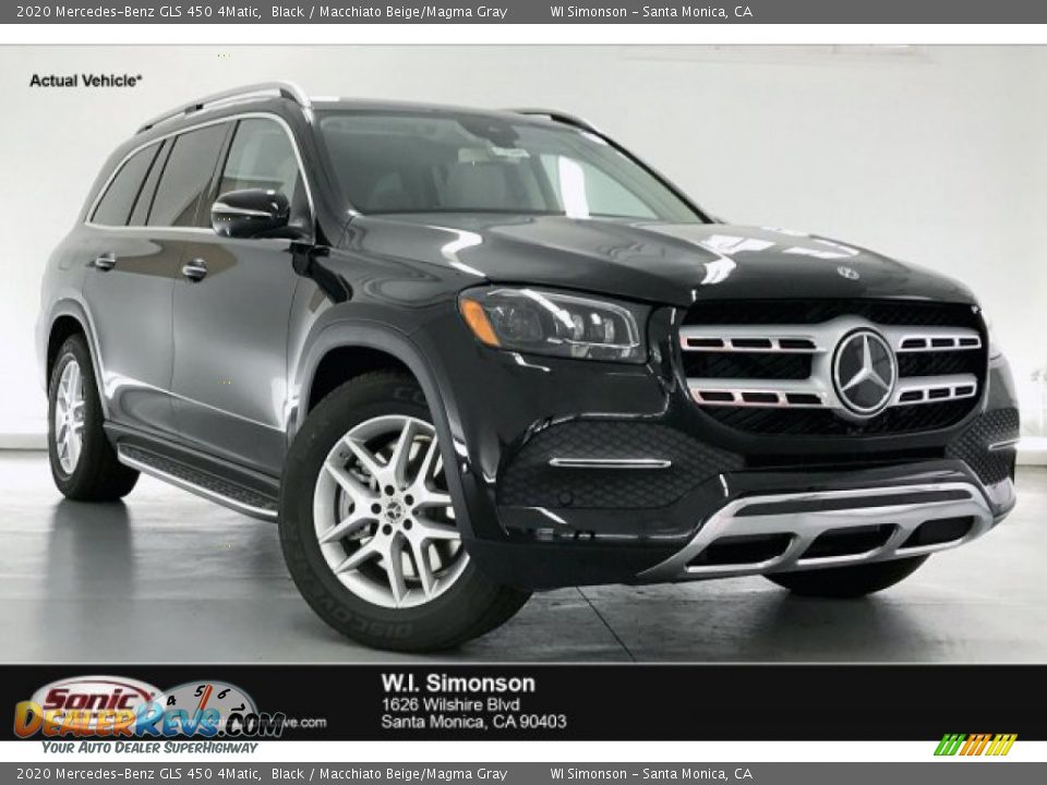2020 Mercedes-Benz GLS 450 4Matic Black / Macchiato Beige/Magma Gray Photo #1