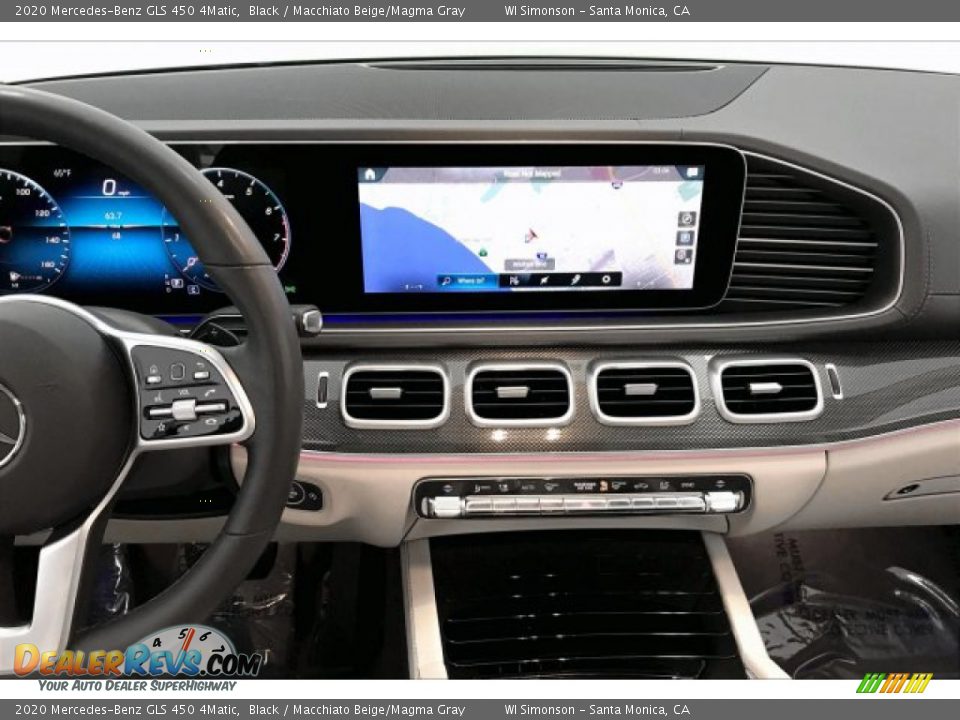 2020 Mercedes-Benz GLS 450 4Matic Black / Macchiato Beige/Magma Gray Photo #6