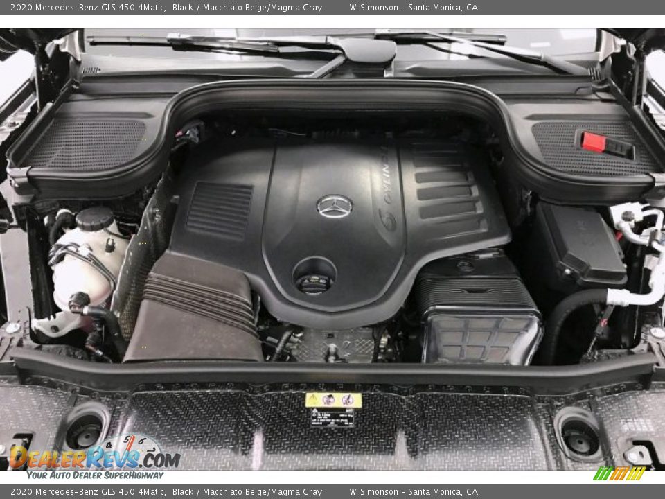 2020 Mercedes-Benz GLS 450 4Matic Black / Macchiato Beige/Magma Gray Photo #8