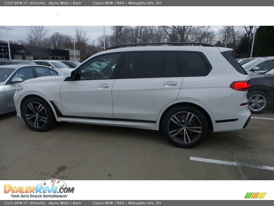 2020 BMW X7 xDrive40i Alpine White / Black Photo #5