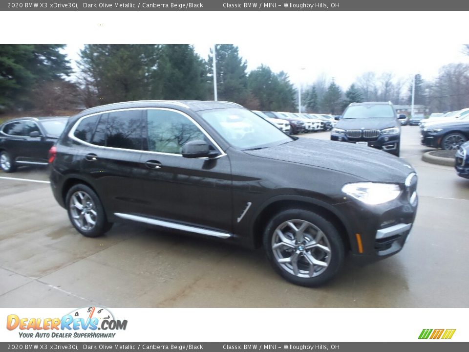 2020 BMW X3 xDrive30i Dark Olive Metallic / Canberra Beige/Black Photo #1