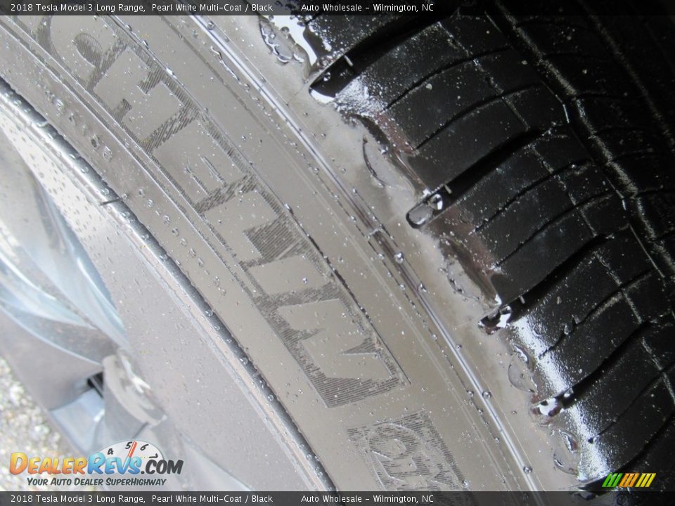 2018 Tesla Model 3 Long Range Pearl White Multi-Coat / Black Photo #8