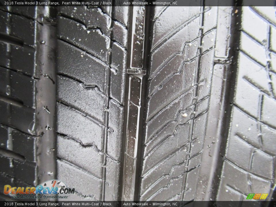 2018 Tesla Model 3 Long Range Pearl White Multi-Coat / Black Photo #9