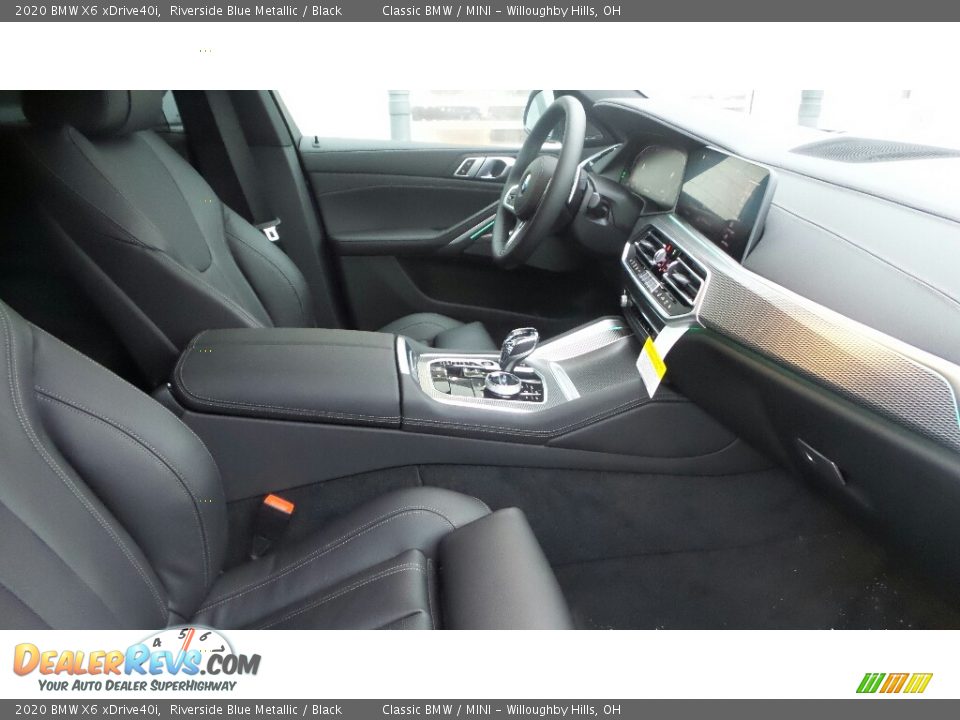 2020 BMW X6 xDrive40i Riverside Blue Metallic / Black Photo #3