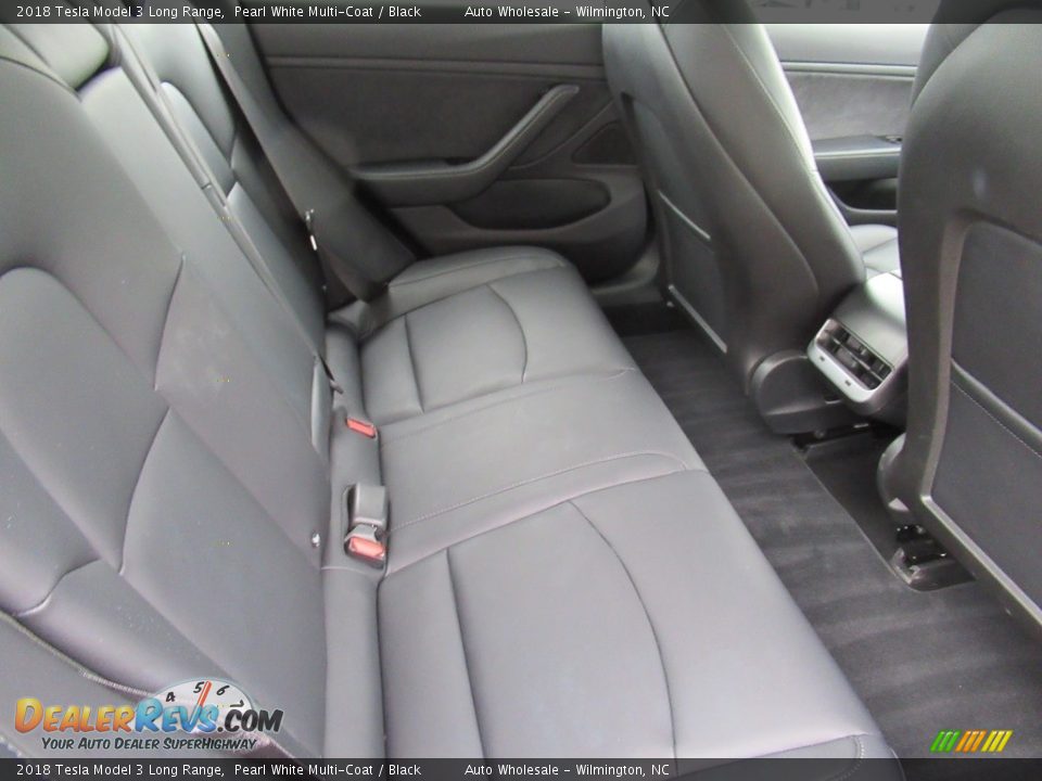 2018 Tesla Model 3 Long Range Pearl White Multi-Coat / Black Photo #14