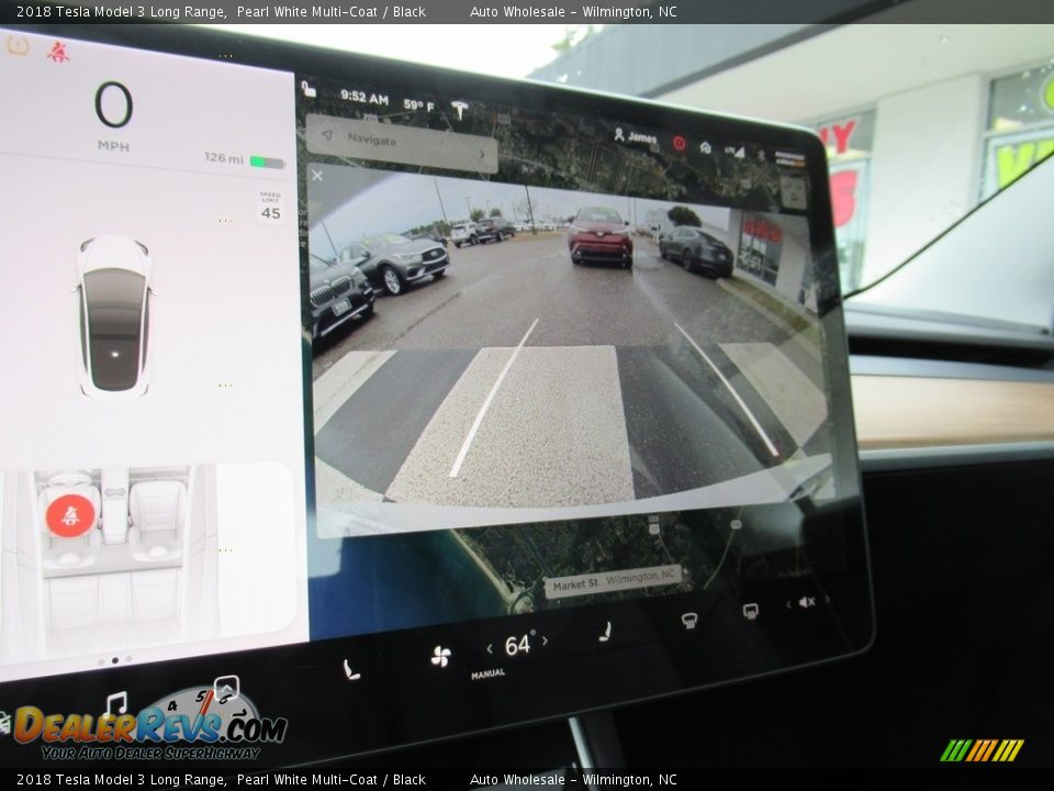 2018 Tesla Model 3 Long Range Pearl White Multi-Coat / Black Photo #16