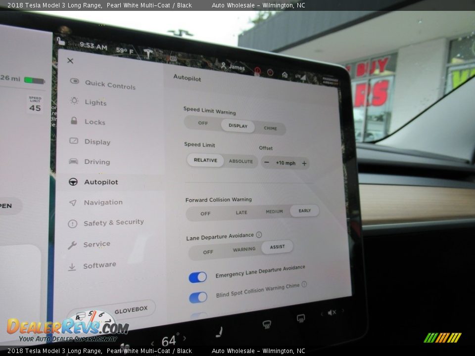 2018 Tesla Model 3 Long Range Pearl White Multi-Coat / Black Photo #17