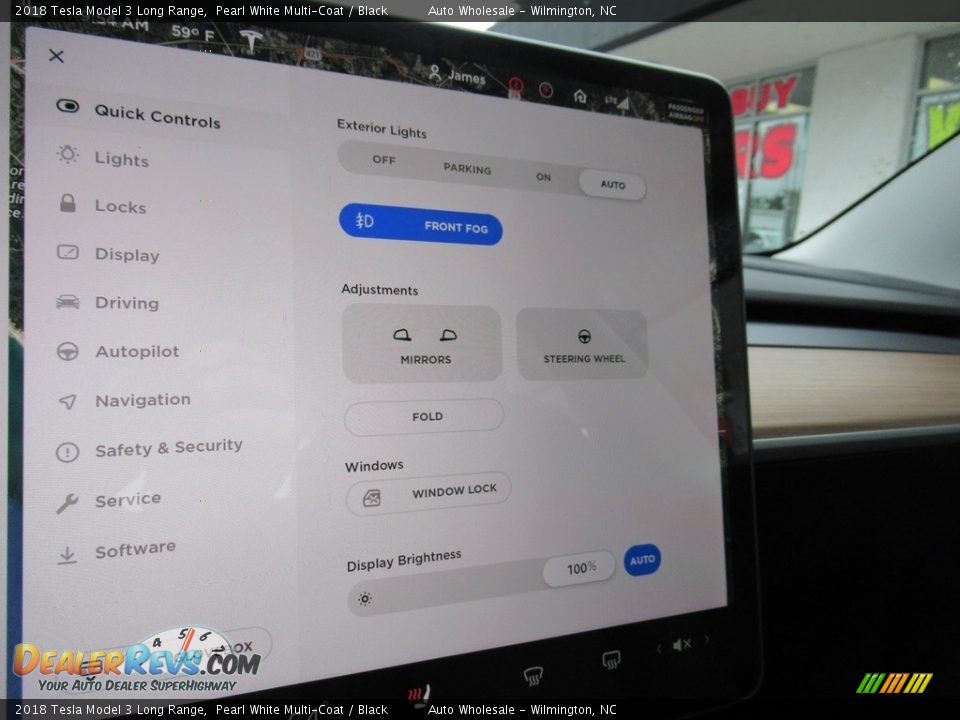 2018 Tesla Model 3 Long Range Pearl White Multi-Coat / Black Photo #19