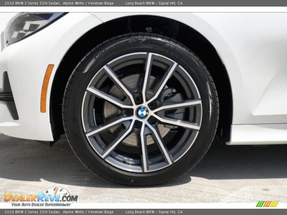 2019 BMW 3 Series 330i Sedan Alpine White / Venetian Beige Photo #9