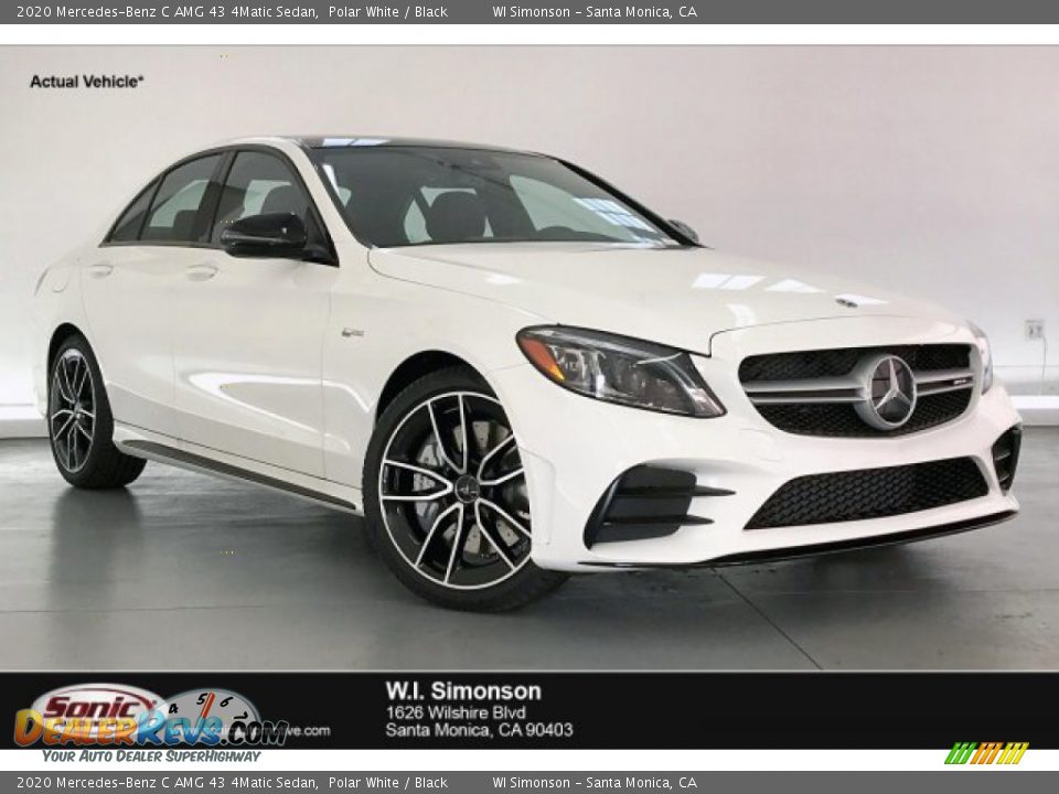 2020 Mercedes-Benz C AMG 43 4Matic Sedan Polar White / Black Photo #1