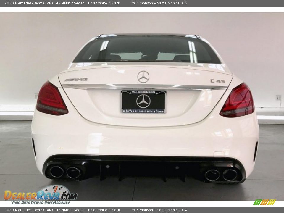2020 Mercedes-Benz C AMG 43 4Matic Sedan Polar White / Black Photo #3