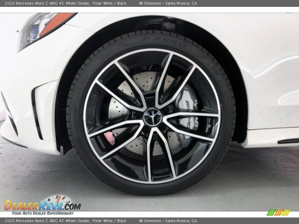 2020 Mercedes-Benz C AMG 43 4Matic Sedan Polar White / Black Photo #8