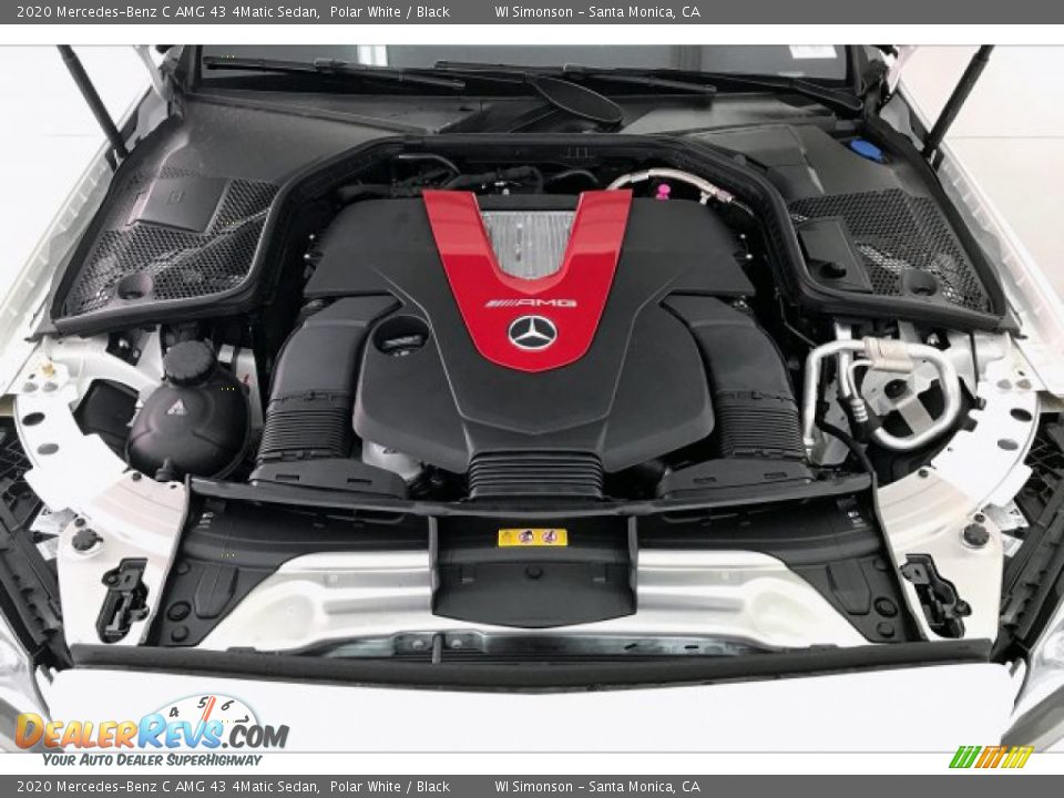 2020 Mercedes-Benz C AMG 43 4Matic Sedan Polar White / Black Photo #9