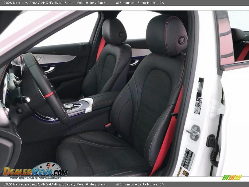 2020 Mercedes-Benz C AMG 43 4Matic Sedan Polar White / Black Photo #14