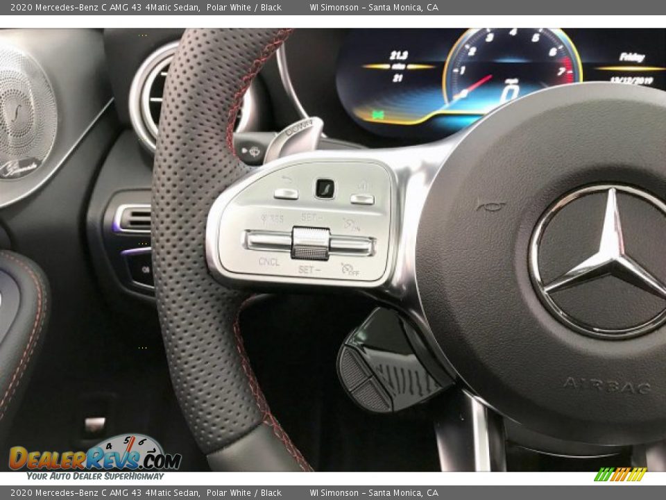 2020 Mercedes-Benz C AMG 43 4Matic Sedan Polar White / Black Photo #18