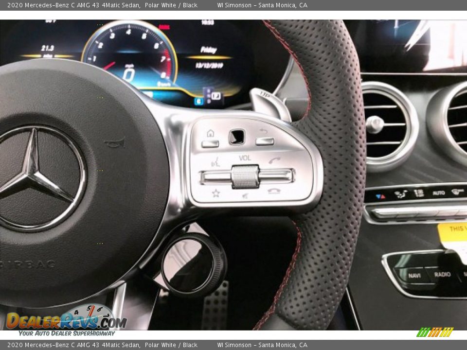 2020 Mercedes-Benz C AMG 43 4Matic Sedan Polar White / Black Photo #19