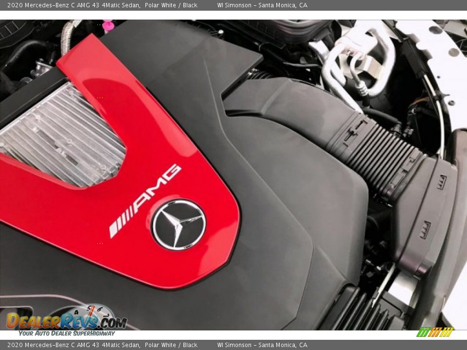 2020 Mercedes-Benz C AMG 43 4Matic Sedan Polar White / Black Photo #31