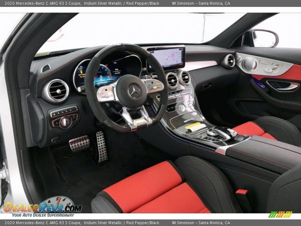 Red Pepper/Black Interior - 2020 Mercedes-Benz C AMG 63 S Coupe Photo #22