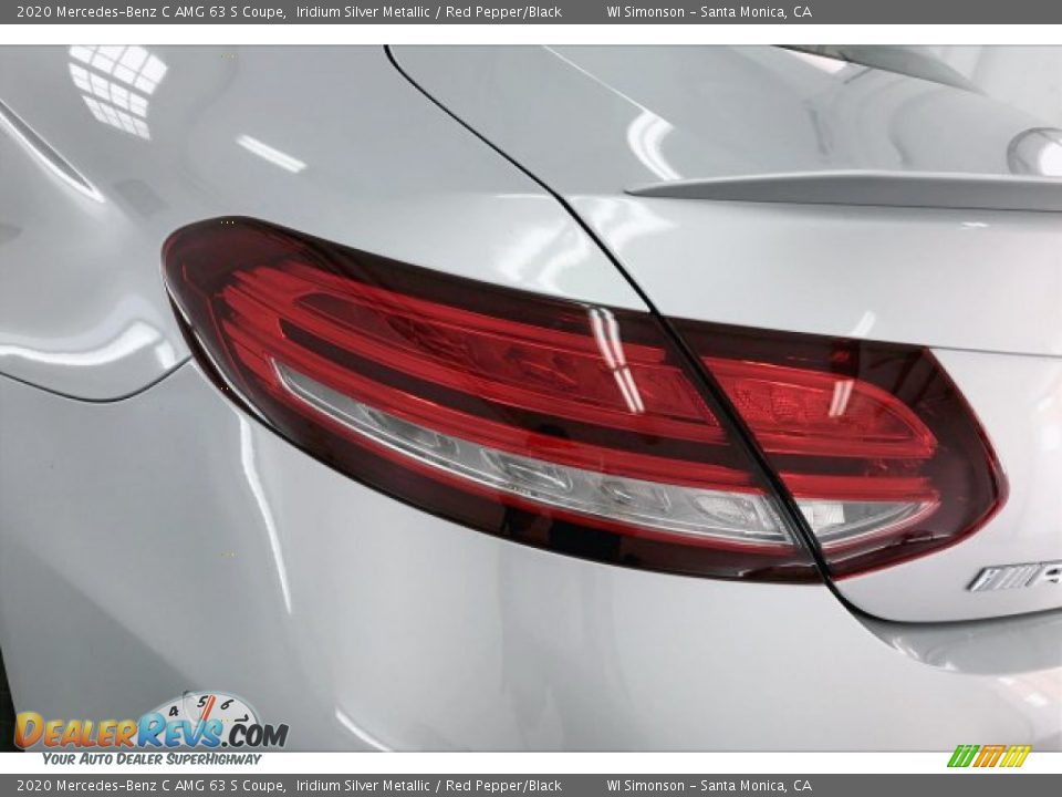 2020 Mercedes-Benz C AMG 63 S Coupe Iridium Silver Metallic / Red Pepper/Black Photo #26