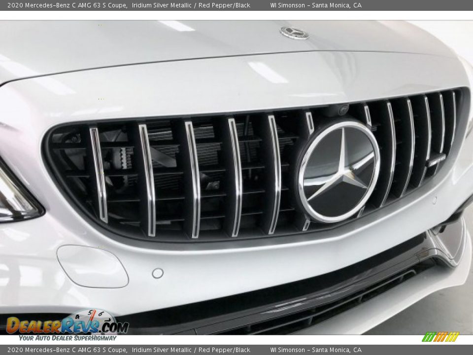 2020 Mercedes-Benz C AMG 63 S Coupe Iridium Silver Metallic / Red Pepper/Black Photo #33