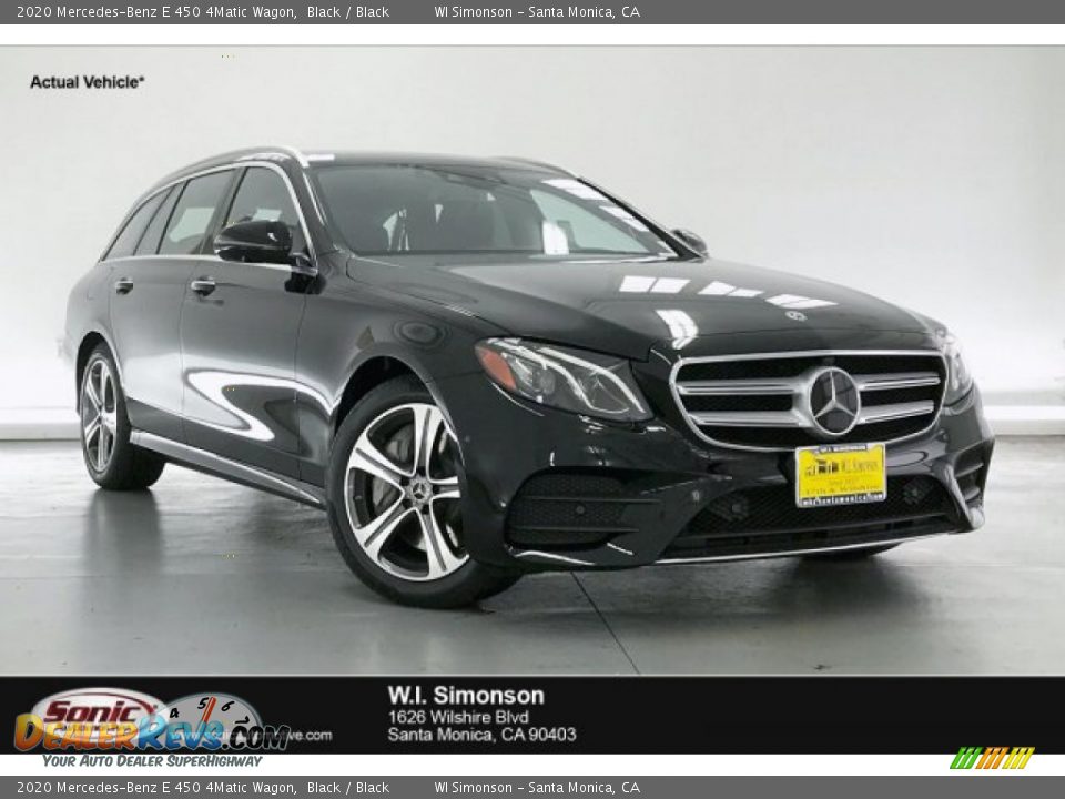 2020 Mercedes-Benz E 450 4Matic Wagon Black / Black Photo #1