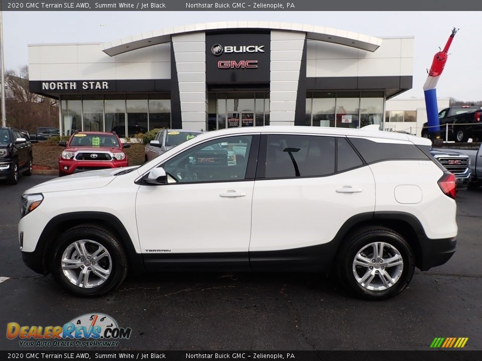 2020 GMC Terrain SLE AWD Summit White / Jet Black Photo #13