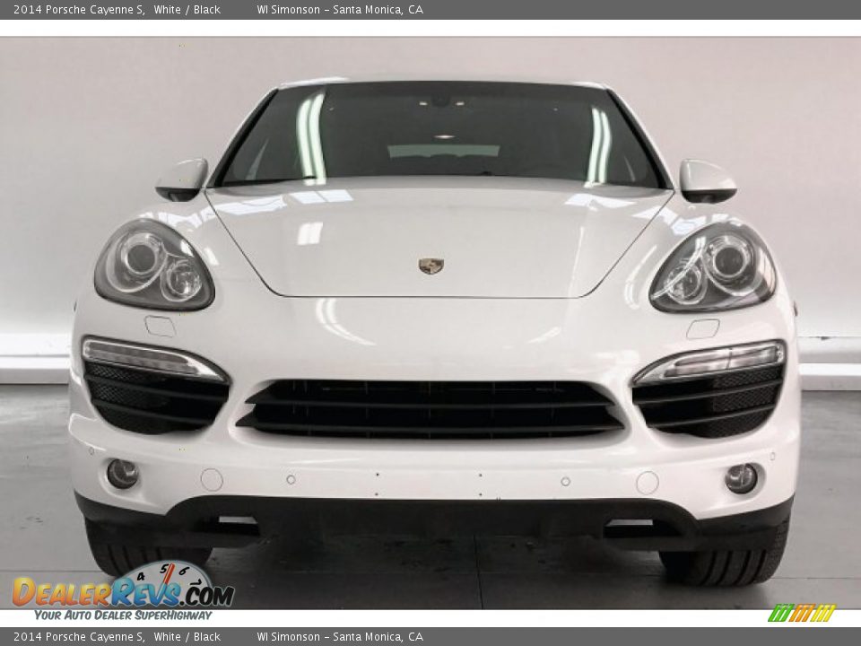 2014 Porsche Cayenne S White / Black Photo #2