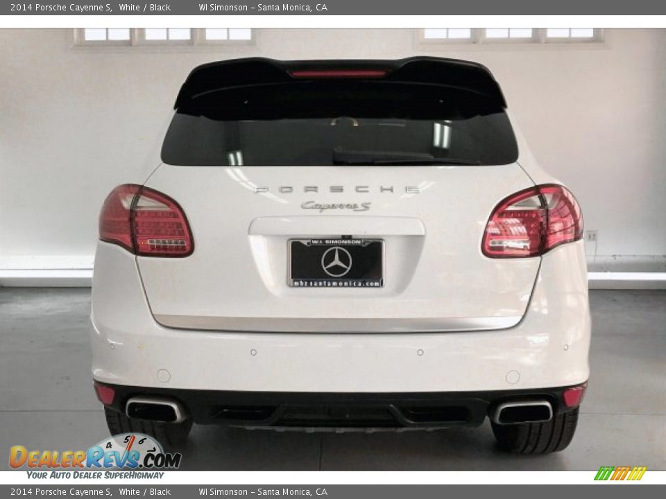 2014 Porsche Cayenne S White / Black Photo #3