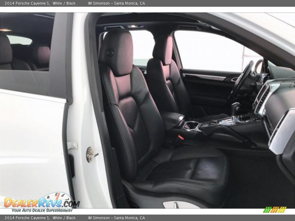 2014 Porsche Cayenne S White / Black Photo #6