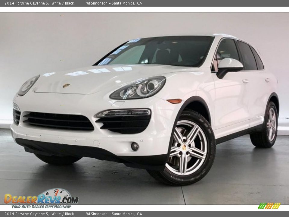 2014 Porsche Cayenne S White / Black Photo #12